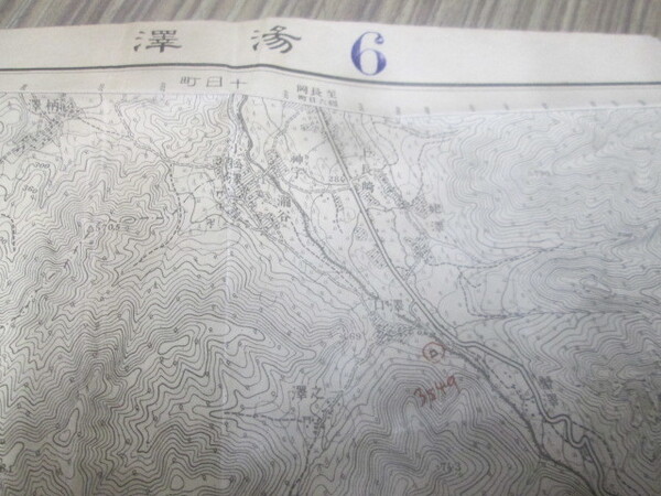 古地図 湯澤 5万分の1地形図◆大正4年◆新潟県、群馬県、南魚沼、魚野川
