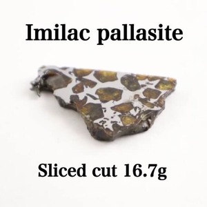 イミラック　隕石　IMILAC　アタカマ砂漠　1822年発見　チリ　パラサイト石鉄隕石　フルスライス 16.7g