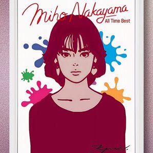 kyne キネ / 中山美穂【A4サイズ写真ポスターフレーム付き2点セット】ALL TIME BEST ポスター インテリア