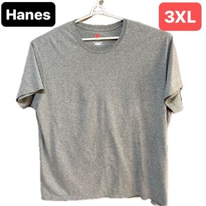 Hanes 半袖Tシャツ グレー メンズ 3XL/3TG/3XG