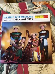 Los 4 Hermanos Silva LP Folklore Latinoamericano Con Los 4 Hermanos Silva Latin ラテン