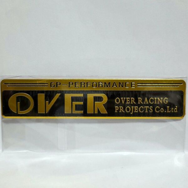 OVER RACING オーバーレーシング 耐熱アルミステッカー
