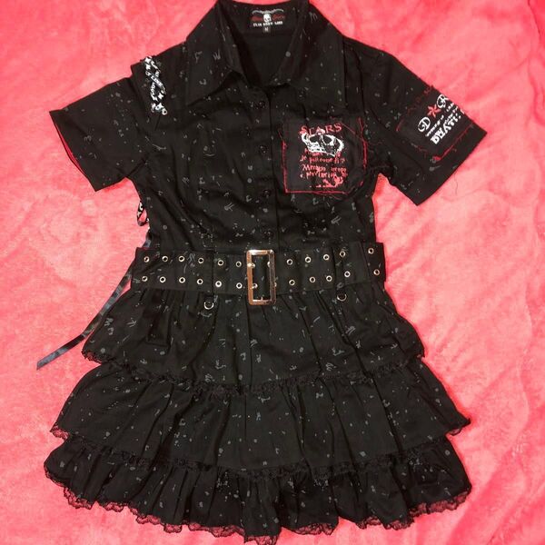 BODYLINE ベルト付き3段フリル パンクファッションワンピ 新品未使用