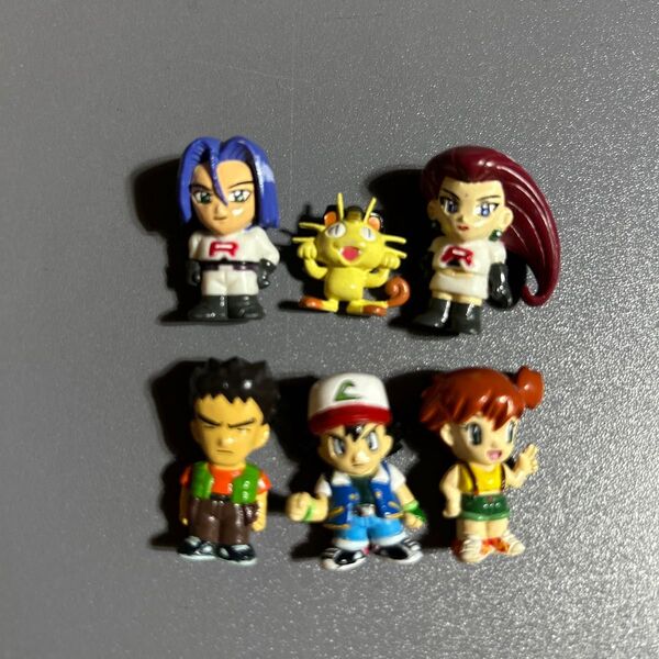 ちびポケハウス フィギュア 人形 ロケット団(ムサシ コジロウ ニャース)カスミ タケシ サトシ ポケモン バンダイ