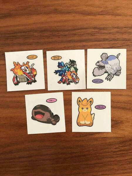 ポケモンパン デコキャラシール 5枚 第一パン