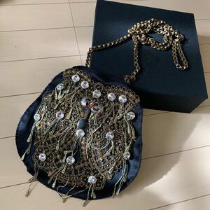 H.P.FRANCE MADAME REVEma dam re-vu bag party chain shoulder bag shoulder bag bag new goods unused box attaching price cut 