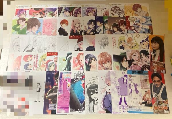 【バラ売り、お値下げ可】漫画 特典 イラストカード まとめ売り 49枚