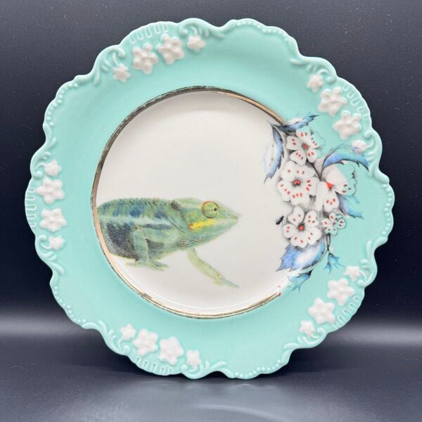 LOU ROTA NATURE TABLE DESSERT PLATE プレート 皿 カメレオン②