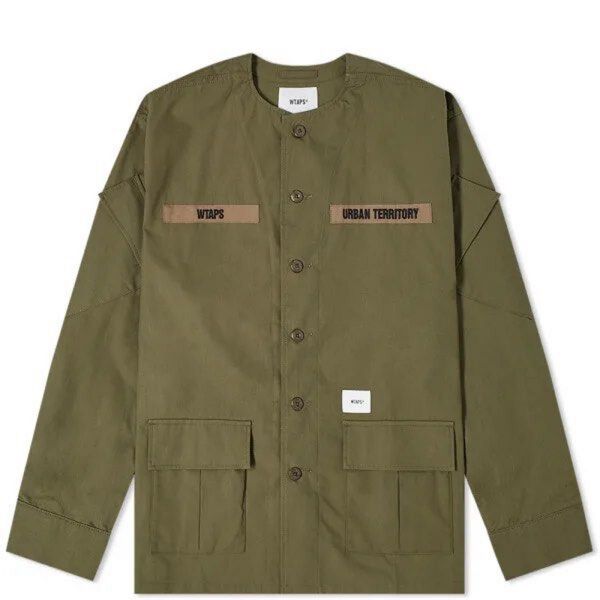 新品 WTAPS 21SS SCOUT LS / COTTON RIPSTOP オリーブ 01 SMALL