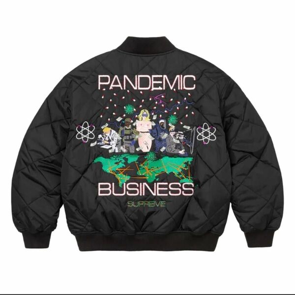 Supreme AOI Quilted Work Jacket "Black"