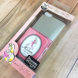 ディズニー プリンセス オーロラ姫 マニキュア柄 iPhone6 iPhone6s 兼用 ソフト スマホケース /外箱スリ傷特価/ DN221D