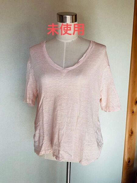 未使用 H&M リネン Tシャツ