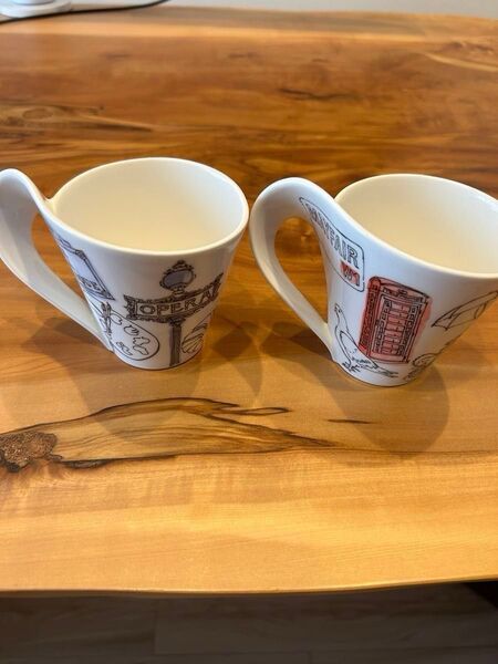 【美品】 Villeroy&Boch ロンドン パリ ペアマグカップ