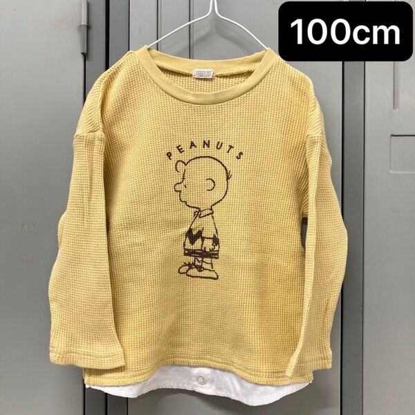 タキヒヨー【100cm】サーマルロンT チャーリーブラウン SNOOPY カットソー 長袖Tシャツ ベビー服 子供服