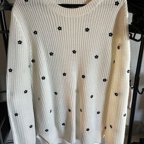 H:CONNECT花柄刺繍セーター