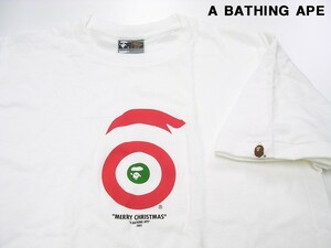 M【A BATHING APE MERRY CHRISTMAS Tee クリスマス限定 ターゲット サンタ Tシャツ Bape ベイプ ア ベイシング エイプ サンタクロース】