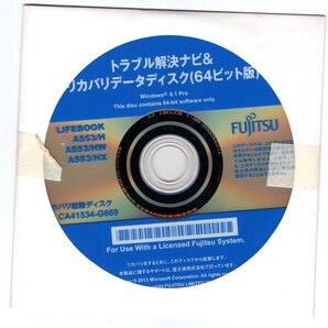 FUJITSU LIFEBOOK a553 シリーズ用リカバリDVD Windows 7 32bit 8.1 64bit a02