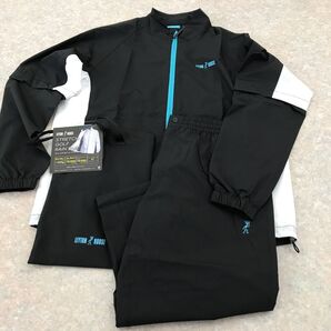 LEYTON HOUSE ゴルフ メンズレインウェア定価14300円) 新品 タグ付き ブラック ホワイトLサイズ