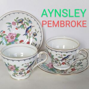 AYNSLEY カップ&ソーサー ペンブロック 2客