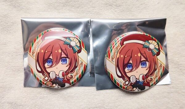 五等分の花嫁 中野三玖 ちびキャラ 缶バッジ×2 カフェ クリスマス