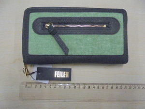 FEILER Feiler long wallet green wallet 