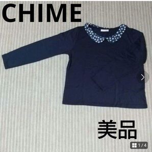 CHIME 花柄襟 カットソー