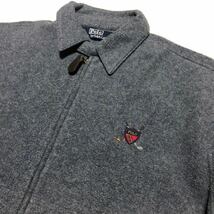 Ralph Lauren ラルフローレン フリース スイングトップ ジャケット M グレー_画像1