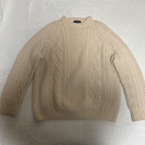 LAND‘S END ランズエンド ケーブルニット ウール100% サイズL