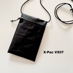 X-PAC サコッシュ スマホショルダー(外ポケットあり)ブラック