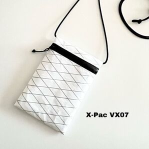 X-PAC サコッシュ スマホショルダー(外ポケットつき)ホワイト