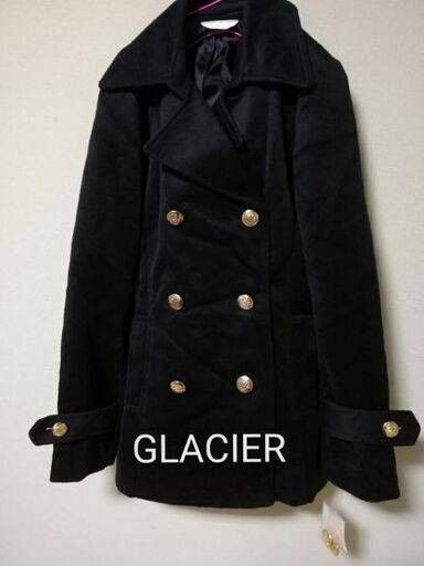 新品 ダブルブレスト ショートコート 黒