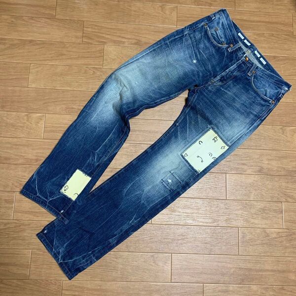 レッドイヤー ポールスミス パッチワーク リメイク ヴィンテージ加工 ジーンズ
