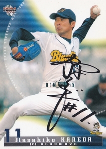 ＢＢＭ　2004　1st　オリックス　金田政彦　黒プリントサインカード