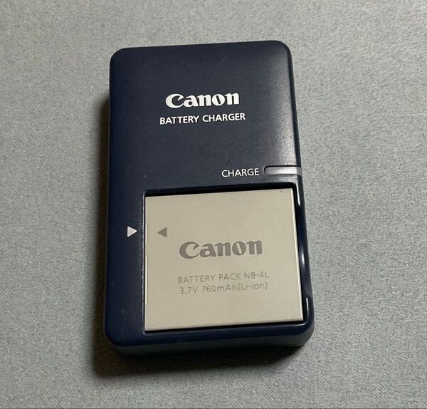 Canon 純正充電器 CB-2LV + バッテリー NB-4L