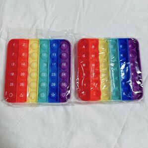 プッシュポップ 数字&ABC 両面