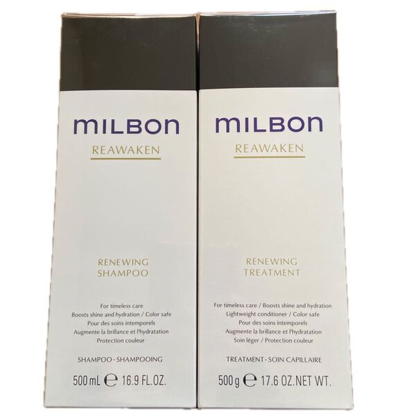 グローバル ミルボン リニューイング シャンプー 500ml リニューイング トリートメント 500g セット