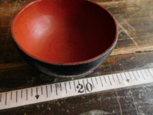 .. lacquer ware small cup no.2 plate bowl pot 10x4cm old thing Rucker ba gun Myanma Bill ma industrial arts Ran Thai 