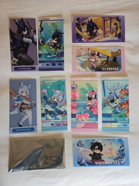 【匿名配送】GIGO限定 原神 ノベルティーチケットホルダー9枚 セット