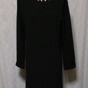 ひざ丈 ワンピース ブラック