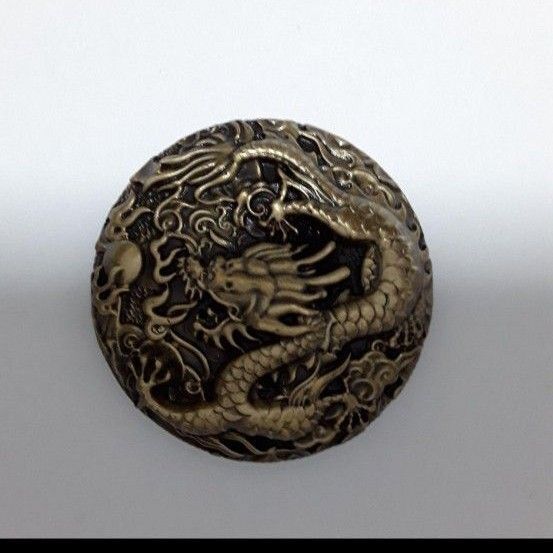 ドラゴン 龍 コンチョ1個 レザークラフト