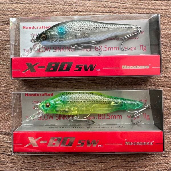 メガバス 2025年 福袋 限定カラー X80 SW GP クリアボラ SSチャートマレット Megabass オリカラ