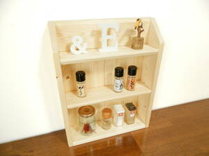  hand made spice rack . board type ( natural )