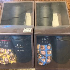 新品 未使用 タケオキクチ タンブラー 350ml と ボクサーパンツ Mサイズ のギフトボックス 贈り物 贈答用 プレゼント