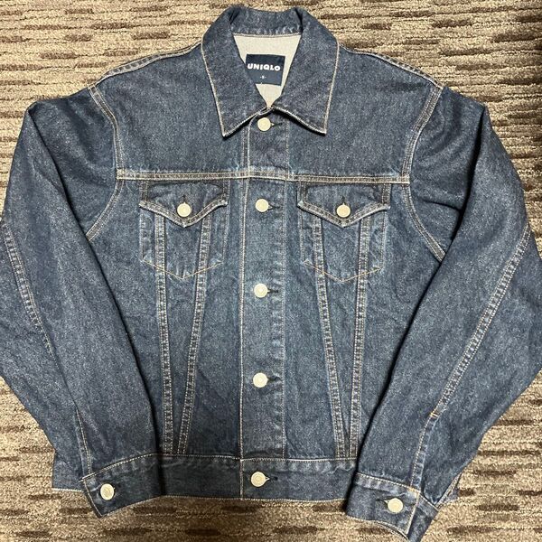 90sオールドユニクロ デニムジャケット 3rdタイプ OLD UNIQLO size M 廃盤希少美品 !!紺タグ
