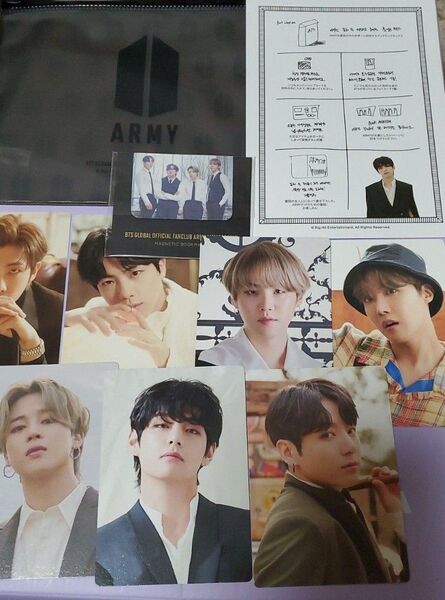 BTS 公式 GLOBAL OFFICIAL FANCLUB ARMY.ZIP kit 7期 トレカ ミニフォト ブックマーク他