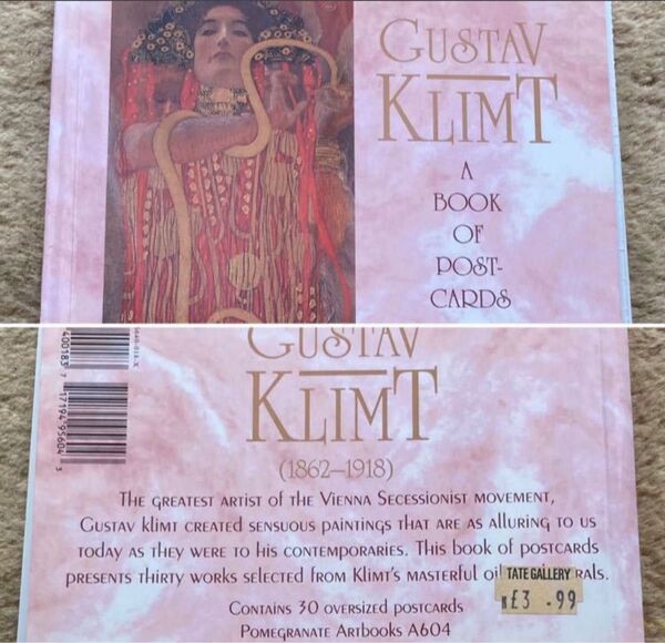 ポストカード グスタフクリムト クリムト ウィーン 世紀末 ポストカードブック 絵葉書 分離派 Klimt 接吻 風景画