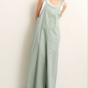 Ungrid ショルダーデザインサロペット ミント