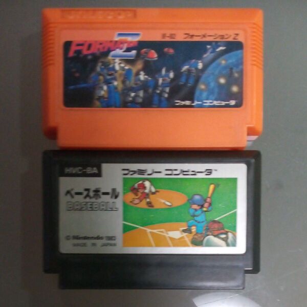 ファミコンソフト フォーメーションZ と ベースボール