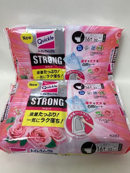トイレクイックル STRONG(ストロング)プレミアムローズの香り 詰替用
