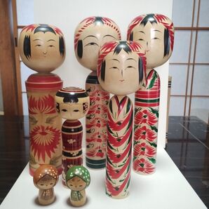 こけし5本&ミニこけし2本セット